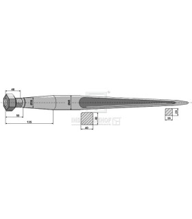 Spjut M28 1250mmnr25 Kveneland