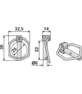 Linch pin 6.0x21