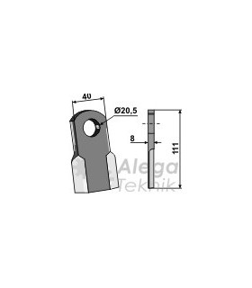 Kniv rak Agrimaster