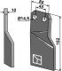 Rotary tine - left model
