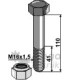 Bult med låsmutter M16x1,5-10.9 Orsi