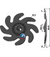 Levelling disc - left