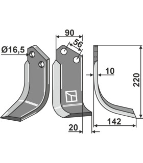 Blade, right model