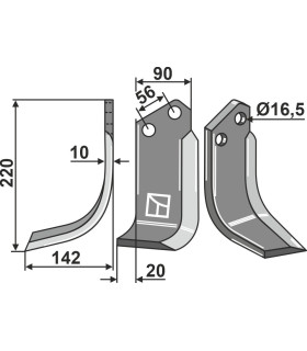 Blade, left model