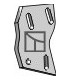 Bracket for trash board - left