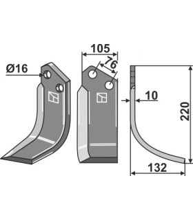 Blade, right model
