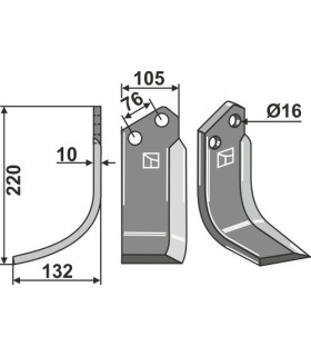 Blade, left model