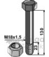 Bult med låsmutter M18x1,5-10.9 Dragone