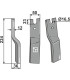 Rotary tine, left model