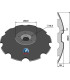 Notched disc - Ø645x6