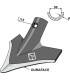 Sweep share 240mm - DURAFACE