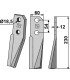 Rotary tine, right model