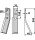 Rotary tine, right model