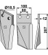 Rotary tine, right model