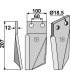 Rotary tine, left model