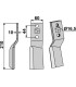 Rotary tine, left model