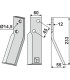 Rotary tine, right model