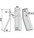 Rotary tine, left model