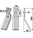 Rotary tine, right model