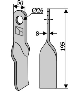 Twisted blade