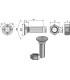 Plough bolt DIN 608 M10 x 1,5 x 30 with hexagon nut