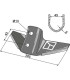 Stubble share for Kongskilde system