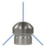 Spolmunstycke 3-1 1/8 inv g Diameter 15 mm