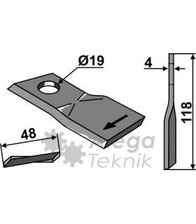 Kniv Slåtterkross