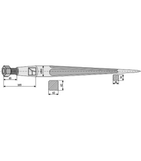 Front loading tine 980