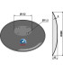Plain disc with flat neck - Ø460x4