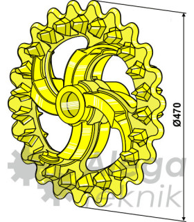 Crosskillring  470mm