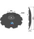 Notched disc Ø510x4
