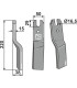 Rotary tine, left model