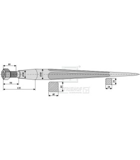 Spjut M28x1,5 1250mm nr21 &Aring;l&ouml;