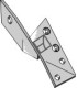 Bracket for reversible point - left