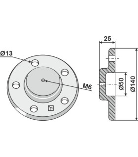 Cap piece of the bearing