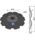 Notched disc Ø510x5