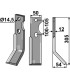 Rotary tine, right model
