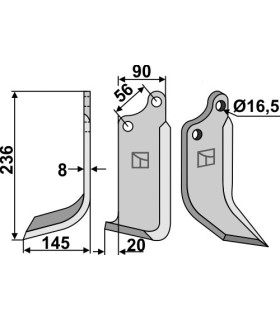 Blade, left model