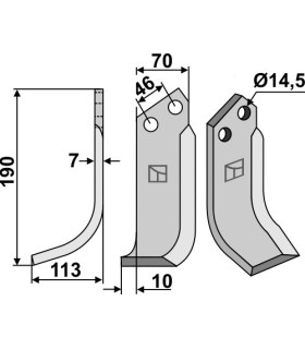 Blade, left model