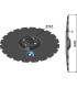 Notched disc Ø450 x 5