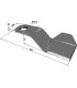 Slaga kniv F. Spearhead 100x12x395 v&auml;nster