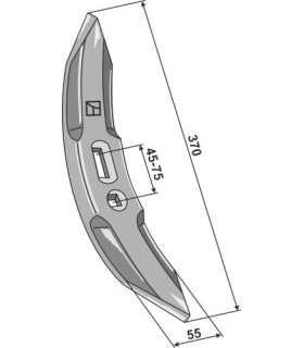 Cultivator share 370mm